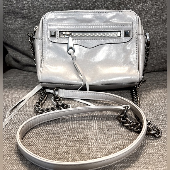Rebecca Minkoff, crossbody bag, gray with metallic accessories - Picture 3 of 5
